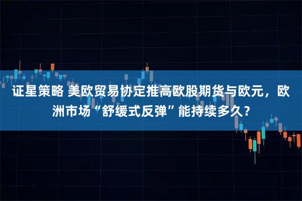 证星策略 美欧贸易协定推高欧股期货与欧元，欧洲市场“舒缓式反弹”能持续多久？